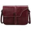 Women Fashion Retro Synthetic Leather Mini Solid Handbag Cross Body Shoulder Bags - Oh Yours Fashion - 9