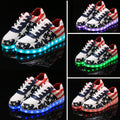 Fashion Unisex Lace Up LED Light Luminous Shoes Sportswear Sneaker Casual Shoes - OhYoursFashion - 4