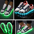 Fashion Unisex Lace Up LED Light Luminous Shoes Sportswear Sneaker Casual Shoes - OhYoursFashion - 3