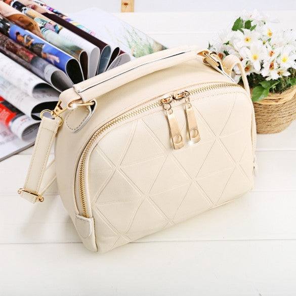 Women Fashion Synthetic Leather Small Solid Candy Color Handbag Cross Body Shoulder Bags - Oh Yours Fashion - 3