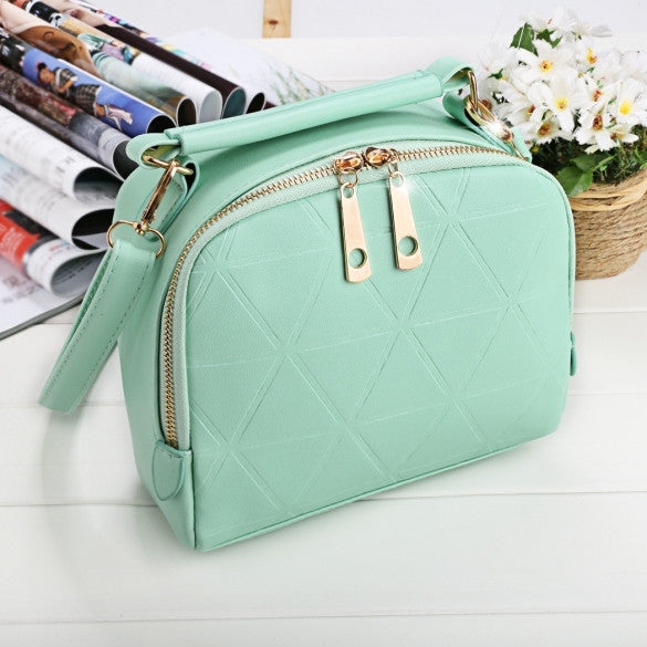 Women Fashion Synthetic Leather Small Solid Candy Color Handbag Cross Body Shoulder Bags - Oh Yours Fashion - 4