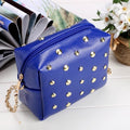 Women Synthetic Leather Shoulder Chain Shoulder Strap Rivet Mini Small Bag Tote - Oh Yours Fashion - 3