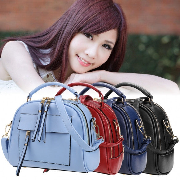 Retro Women Synthetic Leather Shoulder Strap Casual Small Bag Messenger Tote - Oh Yours Fashion - 13