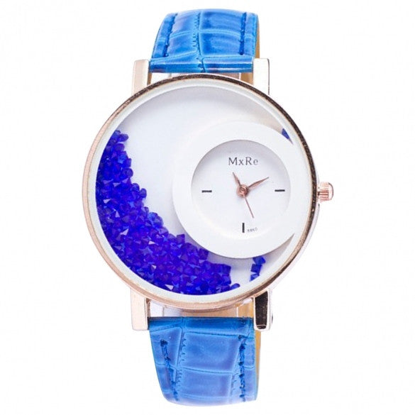 5 Colors Synthetic Leather Strap Analog Quartz Wrist Watch - Oh Yours Fashion - 4