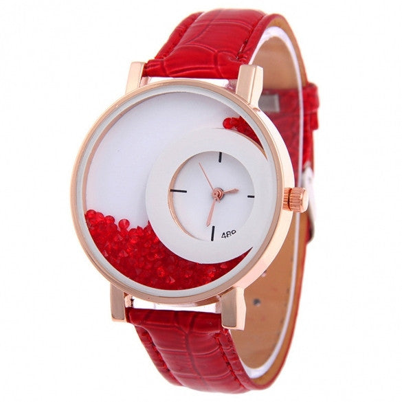 5 Colors Synthetic Leather Strap Analog Quartz Wrist Watch - Oh Yours Fashion - 5