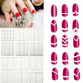 24 Styles Sheet DIY Stickers French Nail Art Tips Tape Guide Stencil Manicure - Oh Yours Fashion - 2