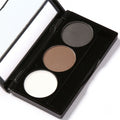 3 Colors Eyebrow Powder Palette Waterproof Smudge Proof With Mirror And Eyebrow Brushes - Oh Yours Fashion - 3