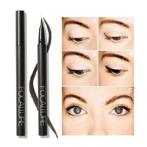 Women Cosmetic Beauty Pro Liquid Eyeliner Pen Eye Liner Pencil Long Lasting Waterproof - Oh Yours Fashion - 2