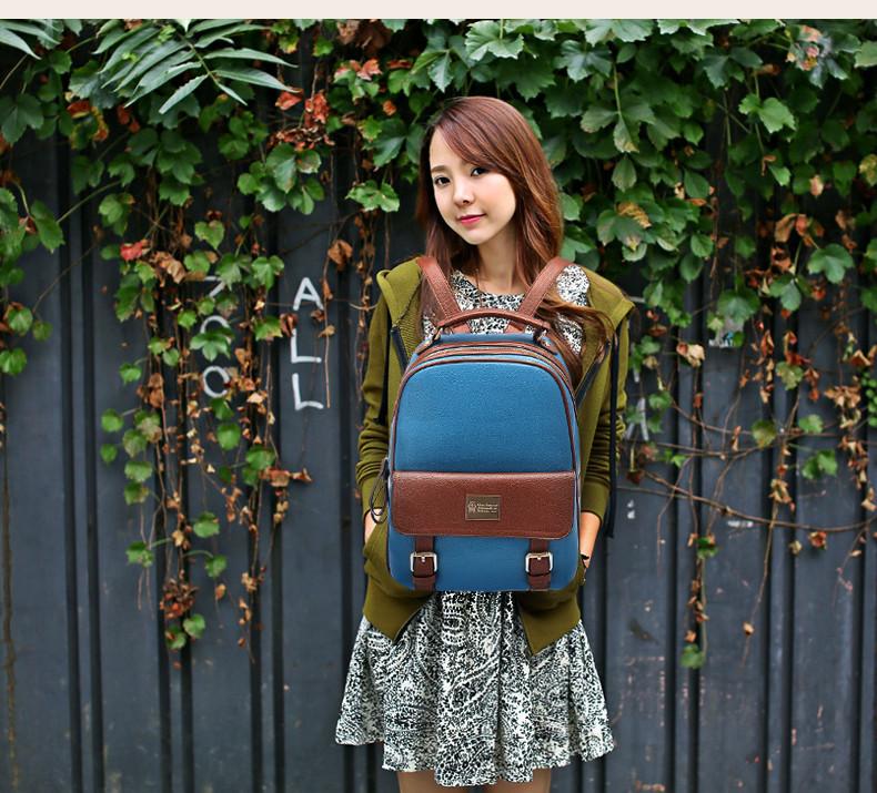 Girls PU School Travel Backpack Bag - OhYoursFashion - 7