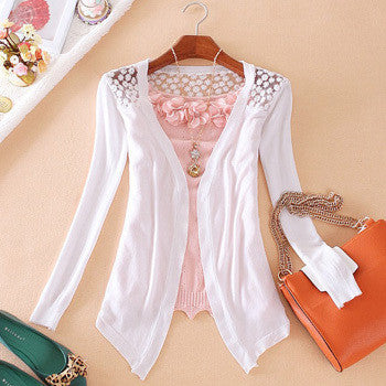 Candy Color Hollow Thin Knitting Blouse - OhYoursFashion - 6