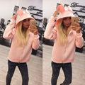Solid Candy Color Zipper Cute Short Hooded Coat - Oh Yours Fashion - 6