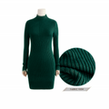 High Neck Bodycon Knitting Sweater Dress - Oh Yours Fashion - 8
