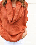 Turtle Neck Knitting Long Sleeves Loose Sweater - Oh Yours Fashion - 8