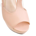 Fashion Platform Peep Toe Outdoor Heels Sandals - OhYoursFashion - 9