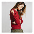3/4 Sleeves Scoop Pullover Slim Solid Color Sweatshirt - Oh Yours Fashion - 1