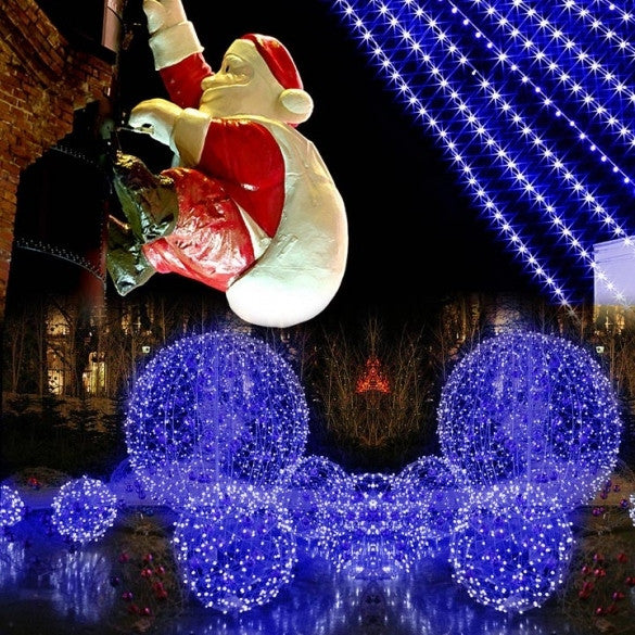 20M 200 LED Blue Lights Decorative Christmas Party Festival Twinkle String Lamp Bulb - Oh Yours Fashion
