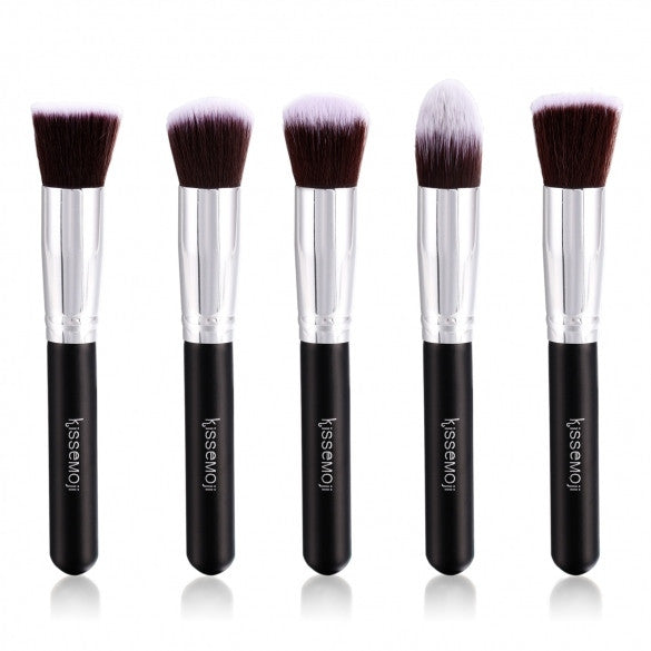 Kissemoji 5 pcs Makeup Brush Set - Oh Yours Fashion - 4