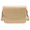 Fashion Women Weave Pattern Small Handbag One Shoulder Messenger Bag Flap Bag - Oh Yours Fashion - 1