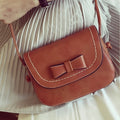 Fashion Women Girls Bowknot Solid Small Handbag One Shoulder Bag Flap Bag - Oh Yours Fashion - 3