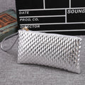 New Women Synthetic Leather Plaid Clutch Wallet Rectangle Casual OL Party Purse - Oh Yours Fashion - 5