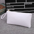 New Women Synthetic Leather Plaid Clutch Wallet Rectangle Casual OL Party Purse - Oh Yours Fashion - 6
