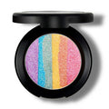 6 Colors Rainbow Eyeshadow Highlighter Powder Makeup Cosmetic Shimmer Eye Shadow Palette Blusher - Oh Yours Fashion - 4
