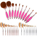 New 10PCS Makeup Face Powder Blusher Cosmetic Toothbrush Shaped Foundation Powder Brush Set - Oh Yours Fashion - 1