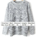 Fashion Long Sleeve Dip Hem Argyle Sweaters - Oh Yours Fashion - 5