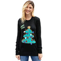 Ugly Christmas Sonwman Print Knit Sweater