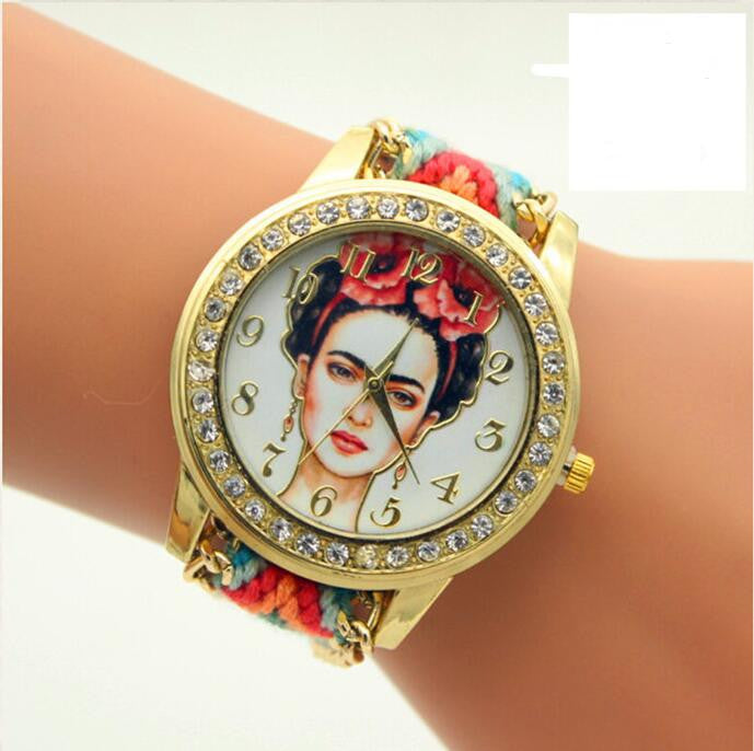 Beauty Women Print Woven Strap Watch - Oh Yours Fashion - 1