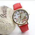 Classic Flower Print Leather Watch - Oh Yours Fashion - 3