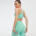 Sports Candy Color Tank Top High Waist Bodycon Skinny Pant Sets
