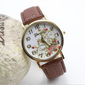 Classic Flower Print Leather Watch - Oh Yours Fashion - 7