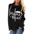 Pullover Drawstring Letter Print Loose Scarf Hoodies
