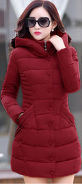 Warm Thick Long Women's Hoodie Coat - Oh Yours Fashion - 2