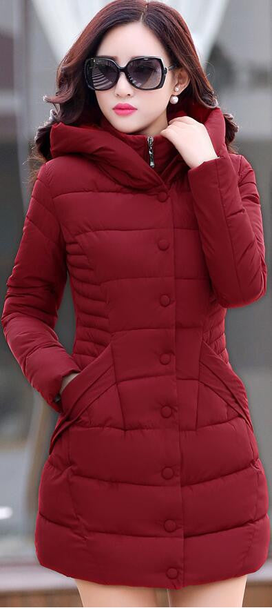 Warm Thick Long Women's Hoodie Coat - Oh Yours Fashion - 1
