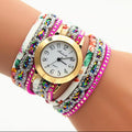 Colorful Print Multilayer Bracelet Watch - Oh Yours Fashion - 6