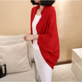 Batwing Solid Color Shawl Knit Loose Cardigan - Oh Yours Fashion - 4