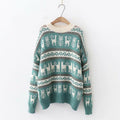 Slouchy Crewneck Knit Christmas Sweater