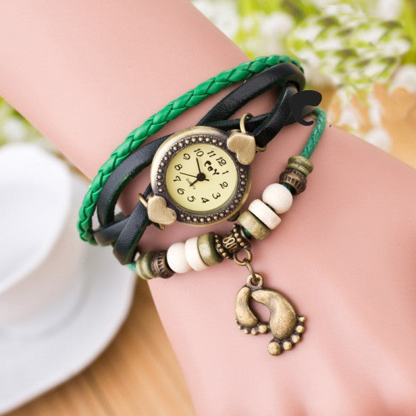 Punk Style Foot Decorate Multilayer Watch - Oh Yours Fashion - 3