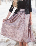 Sequin High Waist Flared Fashion Middle Skirt - Oh Yours Fashion - 2