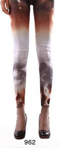 Bodycon Skinny Flower Print Sky Slim Flower Print Sport Leggings - Oh Yours Fashion - 14