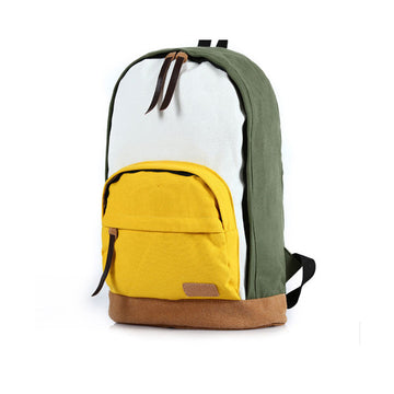 Leisure Cute Contrast Color Canvas Backpack - Oh Yours Fashion - 1