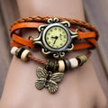 Butterfly Wrap Leather Bracelet Wrist Watch - OhYoursFashion - 5