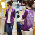 Candy Color Hollow Thin Knitting Blouse - OhYoursFashion - 5