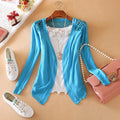 Candy Color Hollow Thin Knitting Blouse - OhYoursFashion - 3