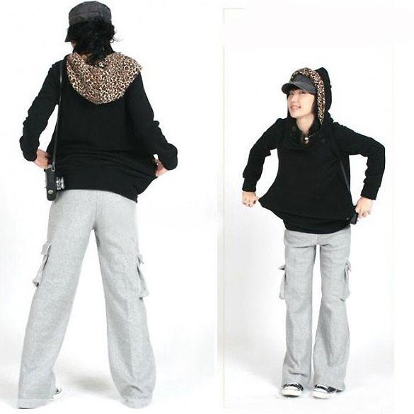 Long Leopard Fashion Hoodies Sweatshirt - OhYoursFashion - 3