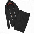 Two Pieces Sports Hoodie Knee-length Skirt Activewear Set - Oh Yours Fashion - 3