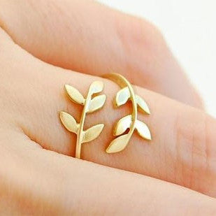 Korean Style Cute Leaf Design Rings - O Yours Fashion - 1