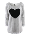 2016 Heart Pattern Long Sleeve T-Shirt - O Yours Fashion - 4